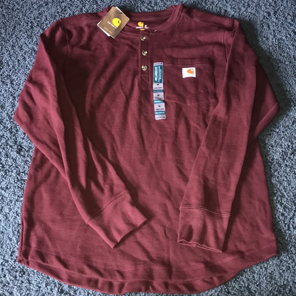 Men’s LS Henley style Carhartt thermal